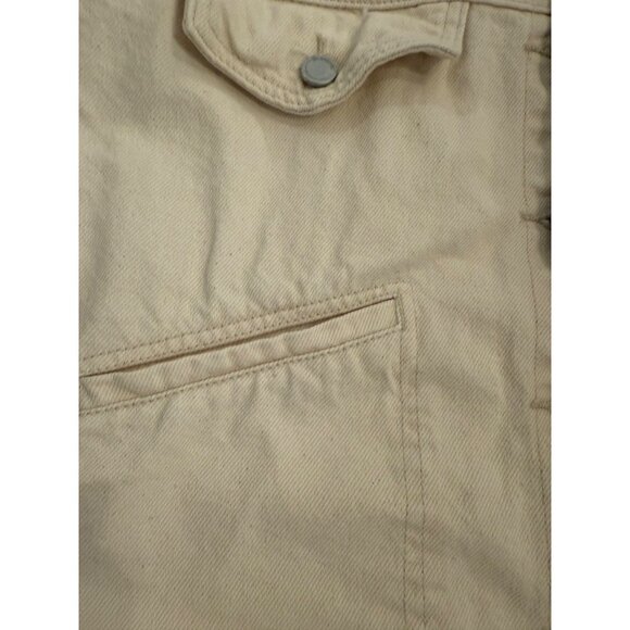 Blank Nyc Anthropologie Sacha Cream Crochet Fringe Jacket cotton S Boho coquette - Picture 11 of 13